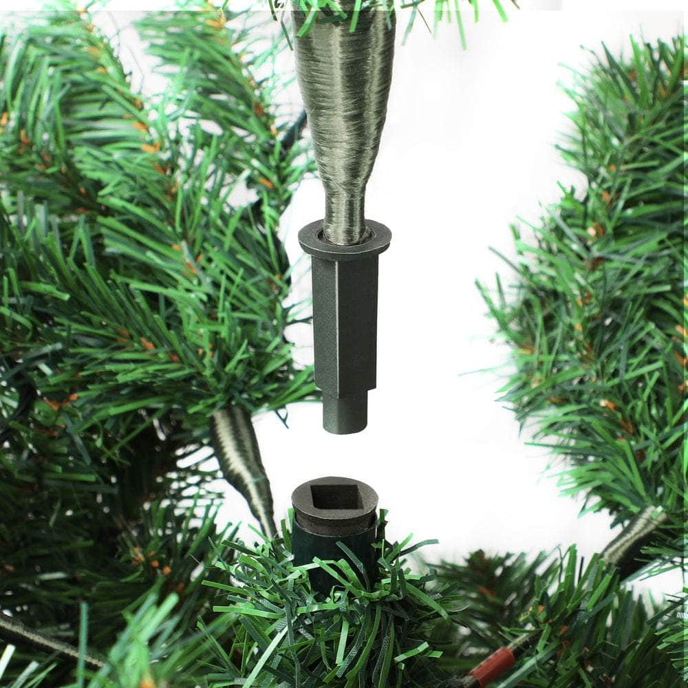 LED Christmas Tree 1.5M & 2.7 5FT Green 445 Tips Fibre Optic Lights Holiday