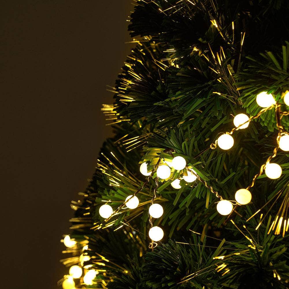 LED Christmas Tree 1.8M 6FT Fibre-Optic Flash Lights Artificial Xmas Decor