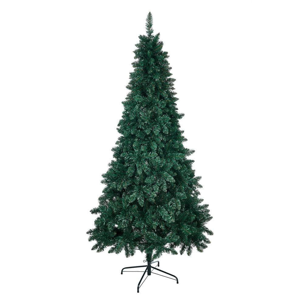 LED Christmas Tree 2.1 2.4 & 1.8M 6FT Multi-Colour Lights 8 Flash Modes Pre-Lit