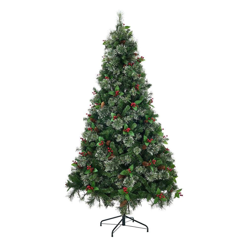LED Christmas Tree 2.1M 7FT with Lights Ornaments Green