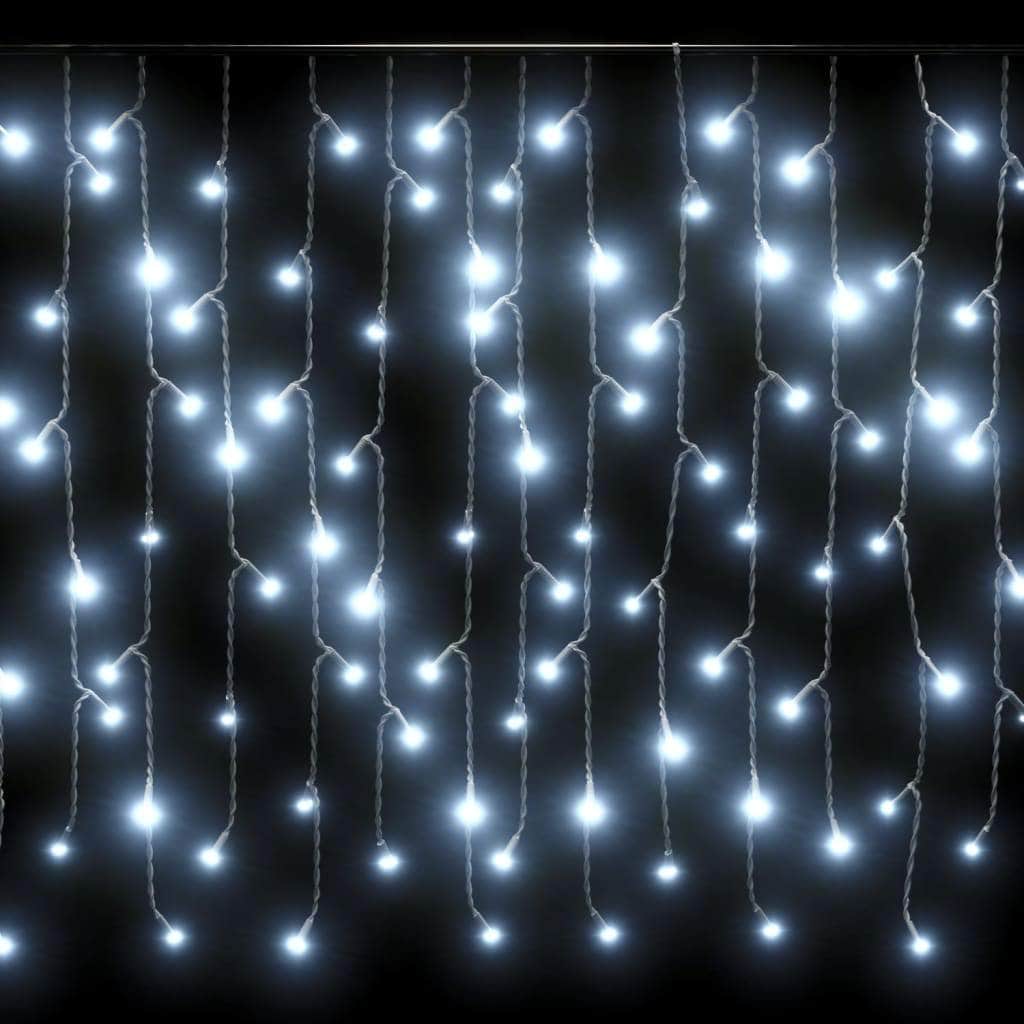 LED Curtain Fairy Lights 3x3m 300 LED Warm White 8 Function