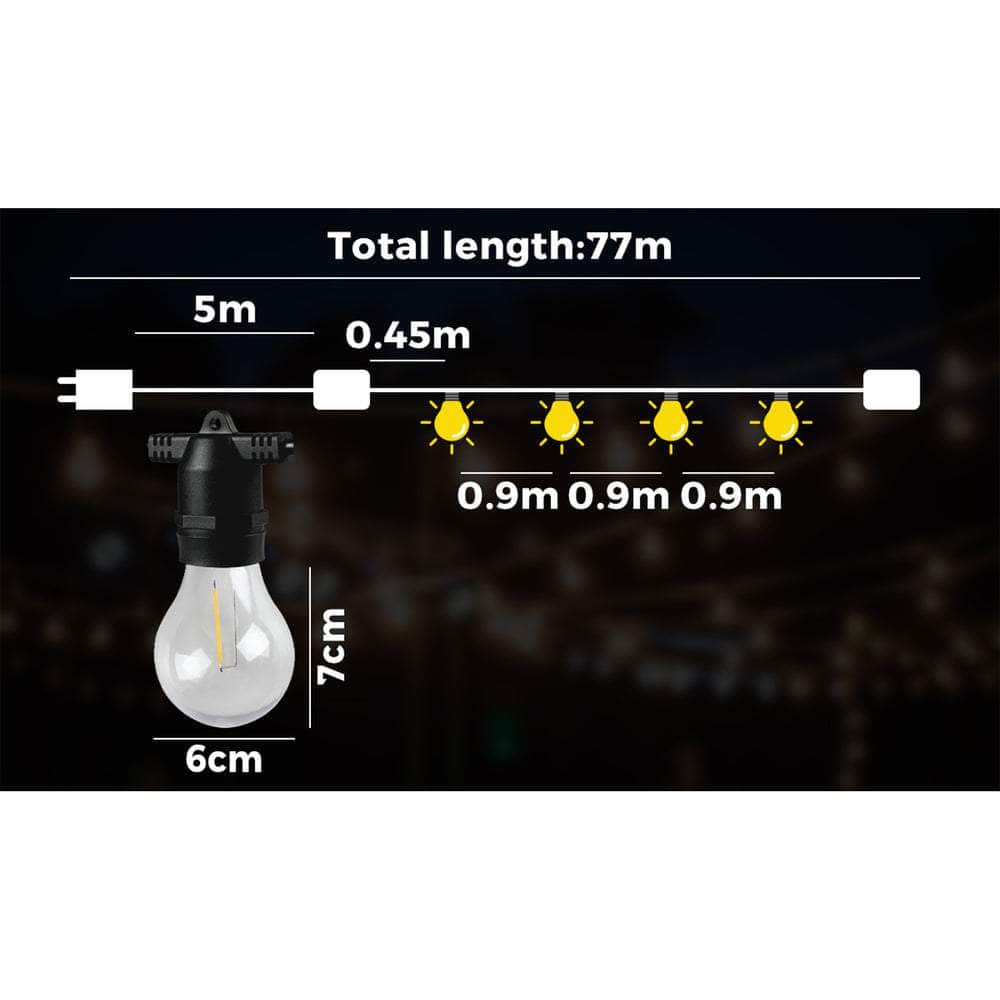 LED Festoon String Lights Wedding Party Outdoor - Festoon Light - photo 49