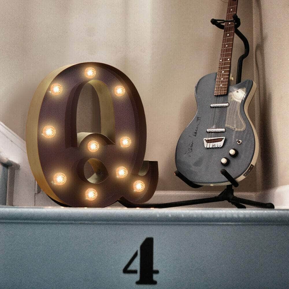 LED Metal Number Lights Free Standing Hanging Marquee Event Party Decor Number 8