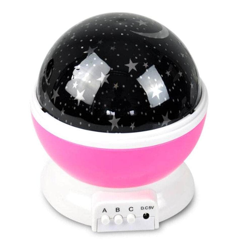 Led Night Star Galaxy Projector Light Rotating Starry Lamp Pink