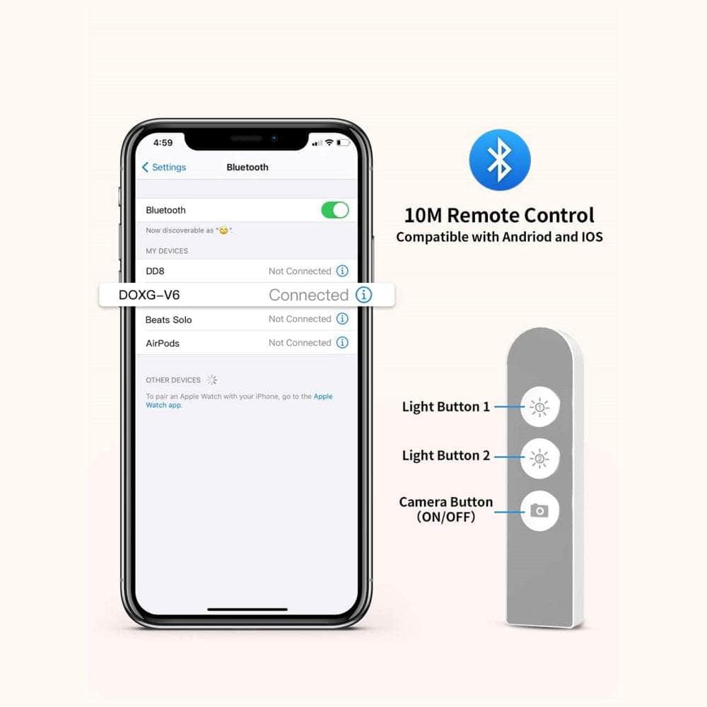 Led Portable Phone Holder Stand Wireless Remote Dimmable Selfie Fill Light Lamp Pink