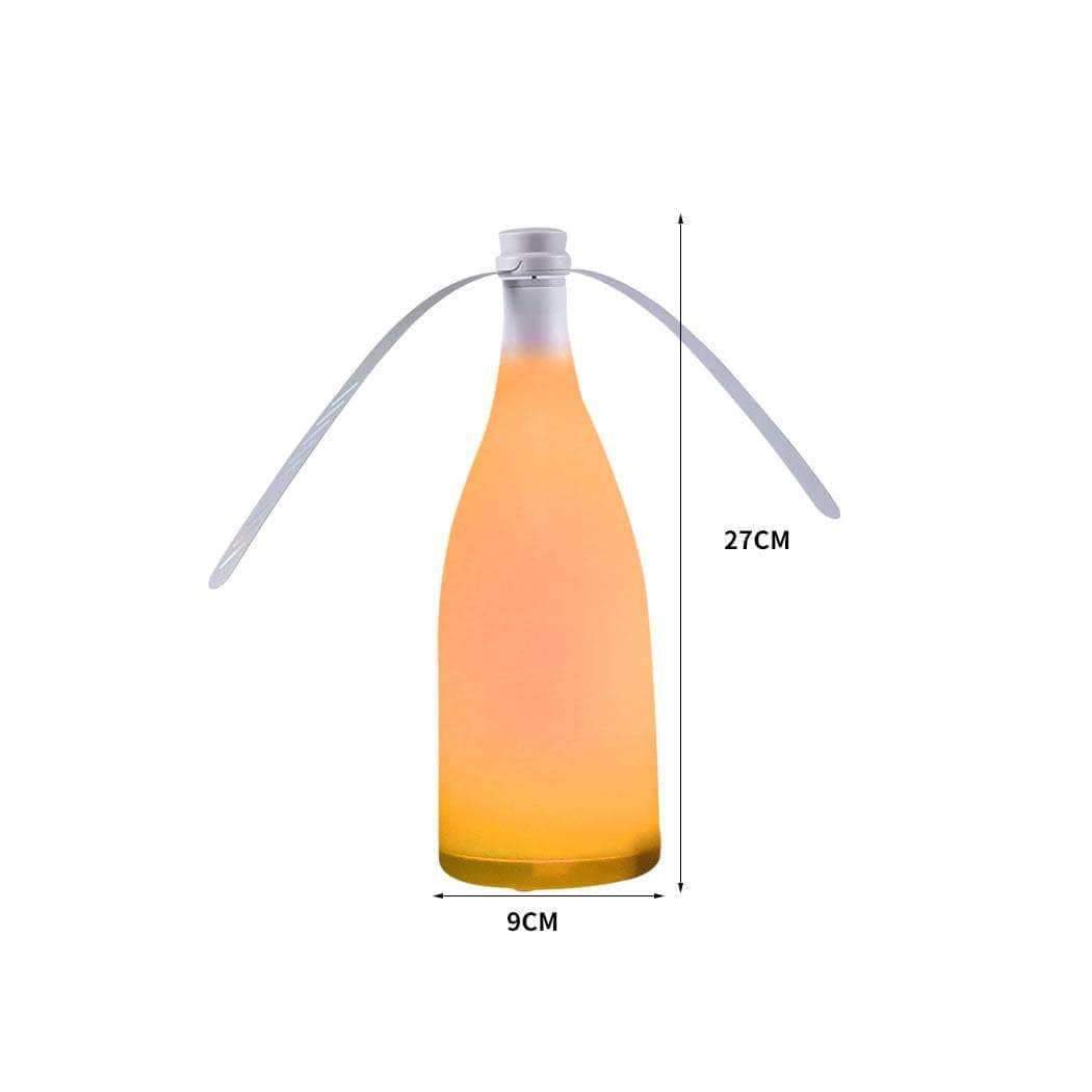 LED Repellent Fly Fan Entertaining Orange