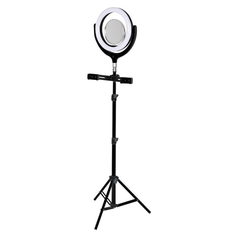 LED Ring Light with Tripod Stand Phone Black