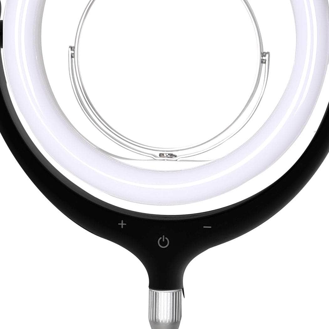 LED Ring Light with Tripod Stand Phone Black