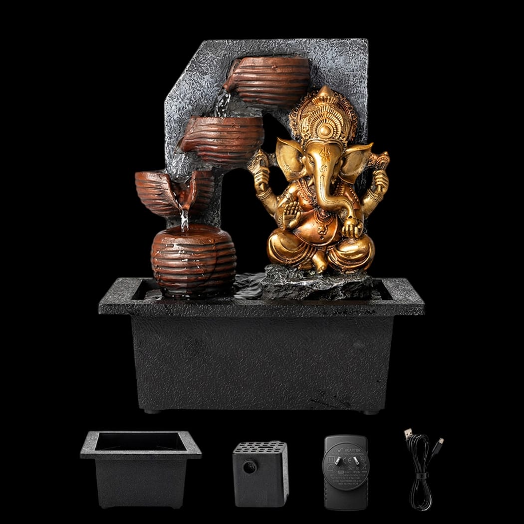 LED Tabletop Water Fountain Zen Desk Decor | Simpledeals