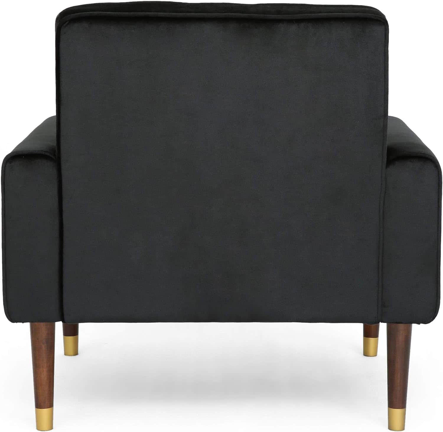 Lewisham Black Tufted Velvet Armchair