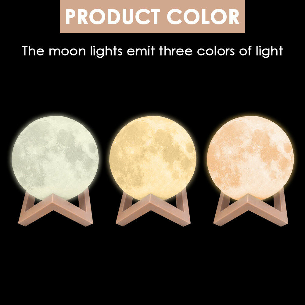 3D Magical Moon Lamp USB LED Night Light Large, SC2 id