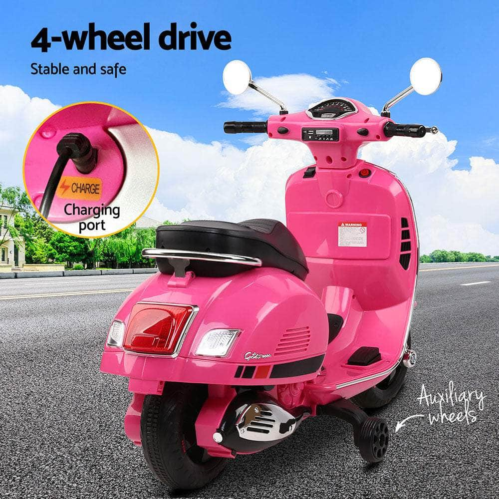 Licensed Kids Ride-On Vespa Motorcycle