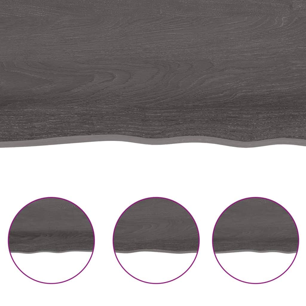 Light Brown-Treated Solid Wood Bathroom Countertop - Worktops - photo 34