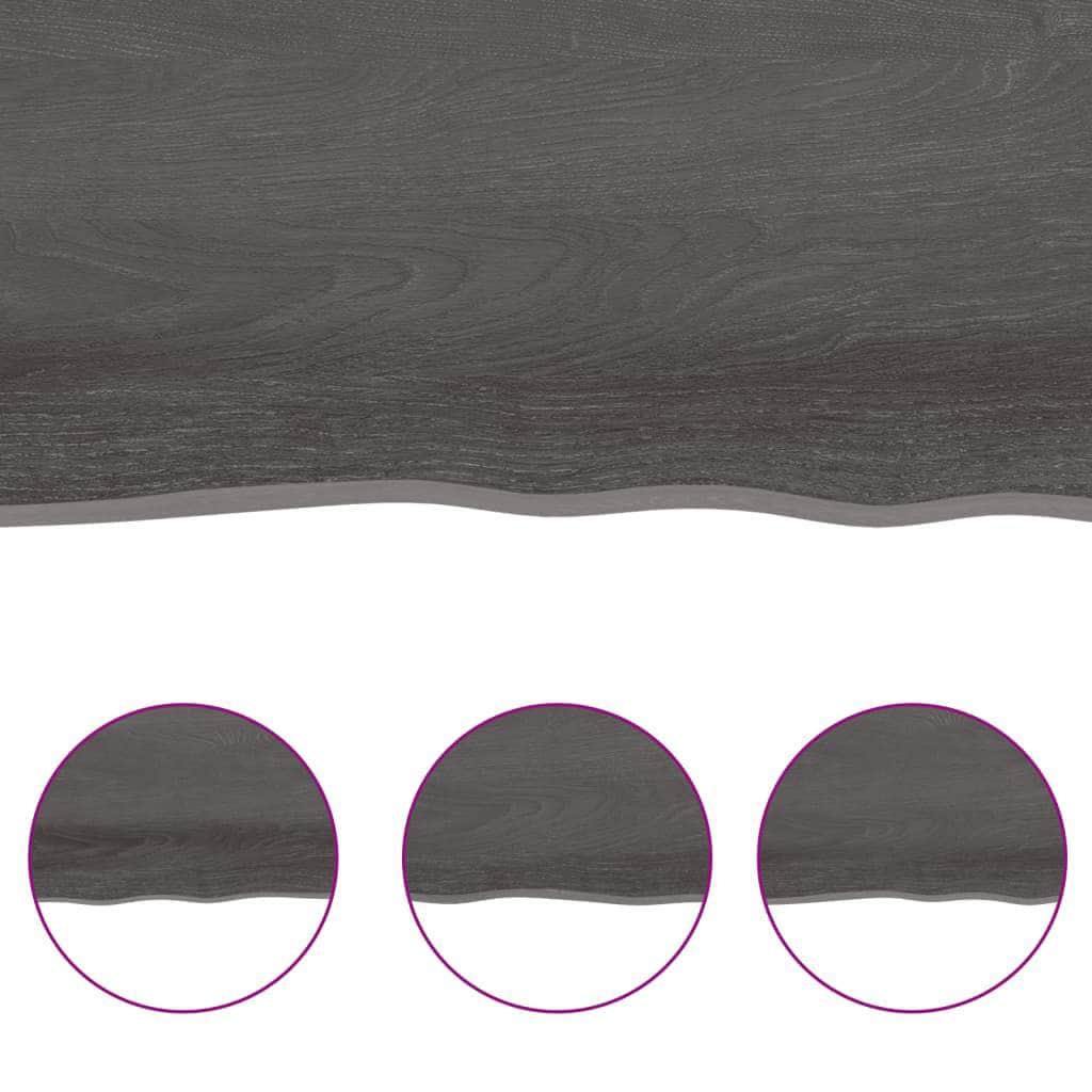 Light Brown-Treated Solid Wood Bathroom Countertop, Wood finish - photo 30