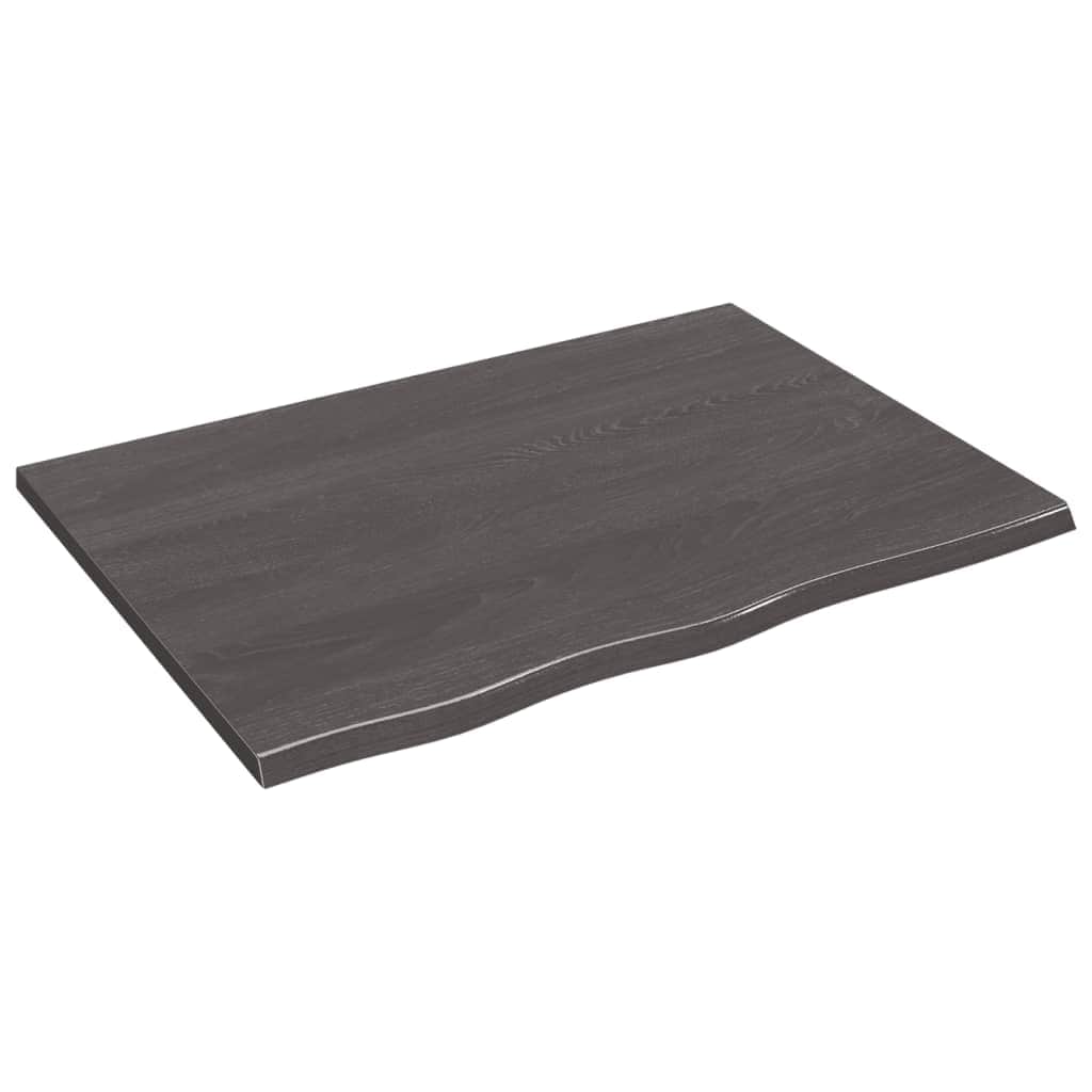 Light Brown-Treated Solid Wood Bathroom Countertop | Brown colour - photo 26