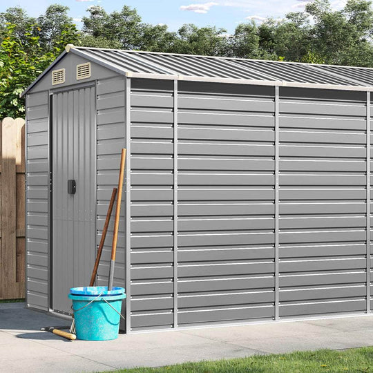 Light Grey arden Shed Galvanised Steel