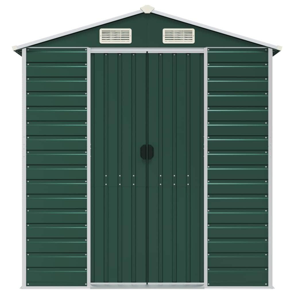 Light Grey Galvanised Steel Garden Shed for Stylish and Durable