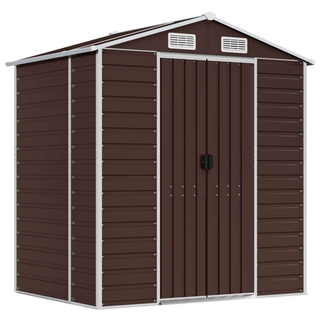 Light Grey Galvanised Steel Garden Shed for Stylish and Durable