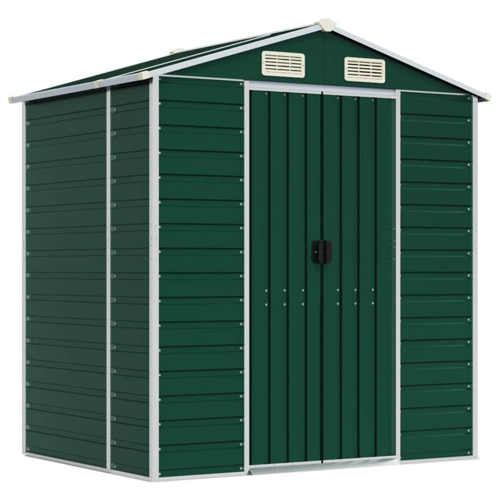 Light Grey Galvanised Steel Garden Shed for Stylish and Durable