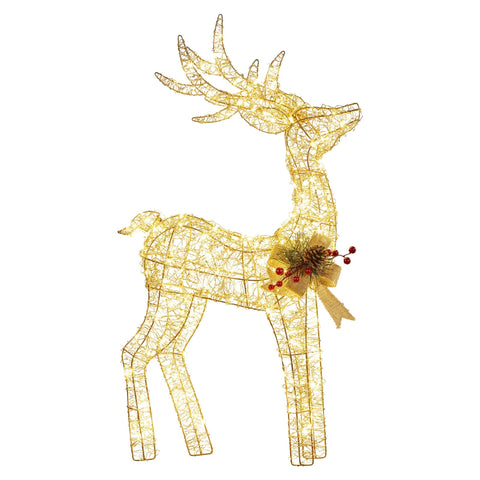Light-Up Christmas Reindeer with Warm White LEDs