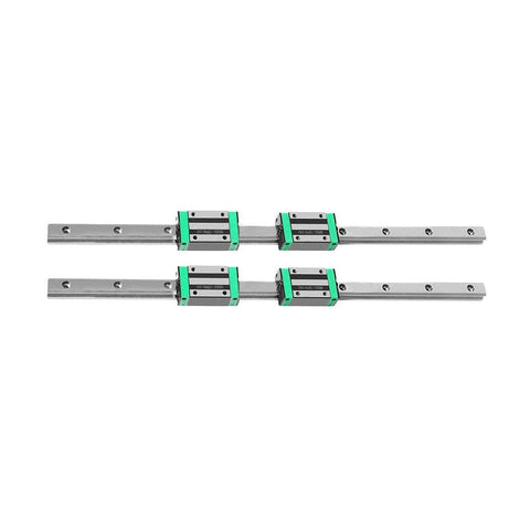 Linear Guide Rail 2PCS HGH20CA Slider Block Bearing Steel CNC