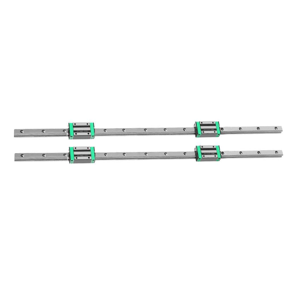 Linear Guide Rail HGH20CA Slider Block Bearing Steel CNC 2PCS