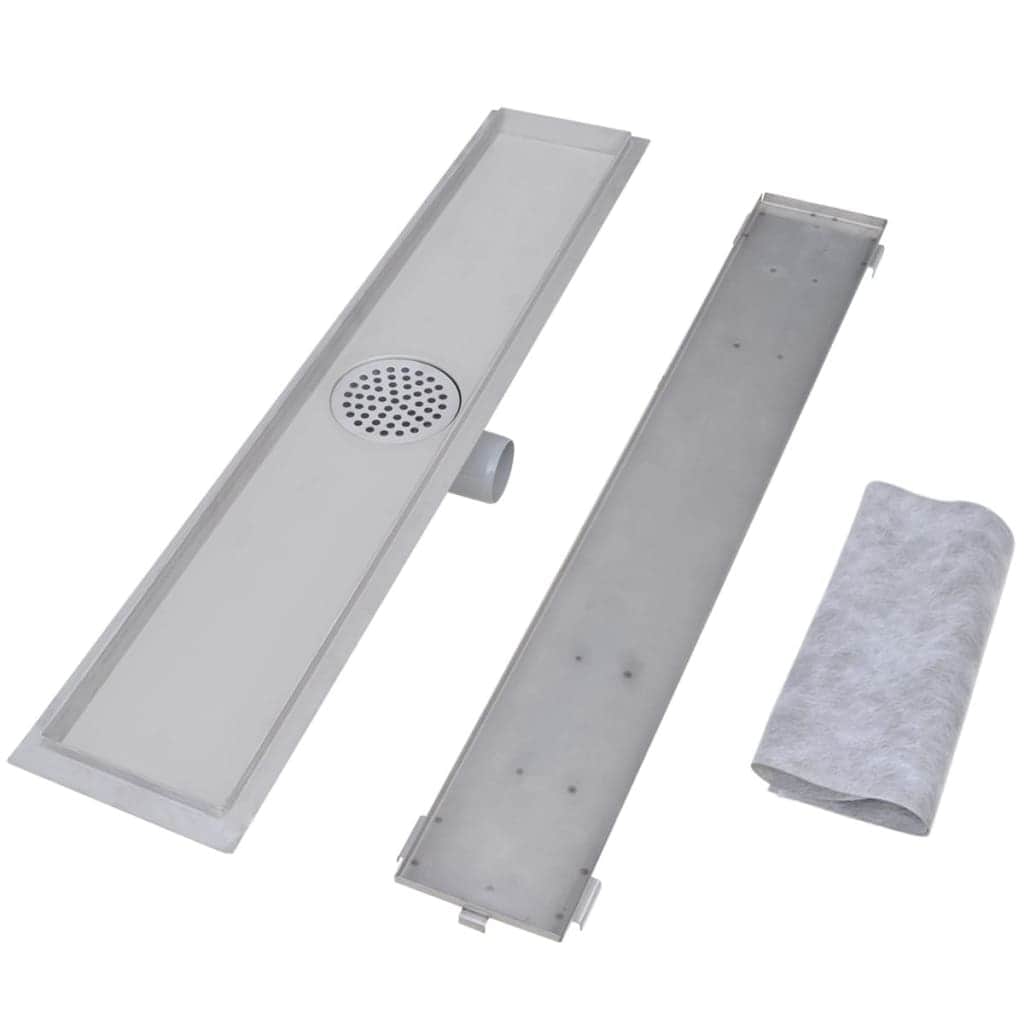 Linear Shower Drain 2 pcs, Stainless Steel