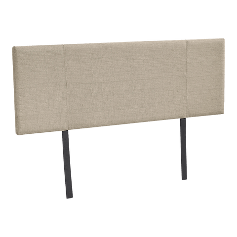 Linen Fabric Double Bed Headboard Bedhead - Beige