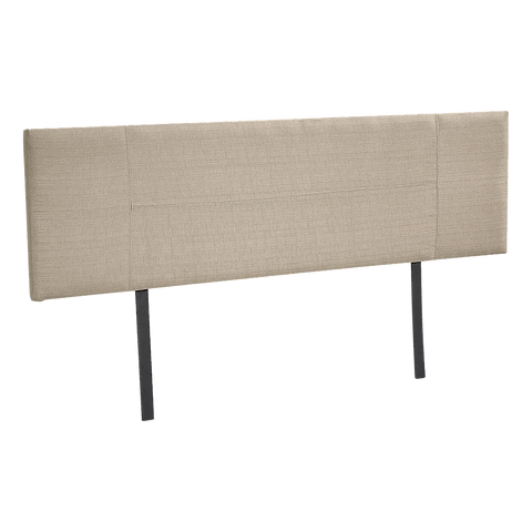 Linen Fabric King Bed Headboard Bedhead - Beige