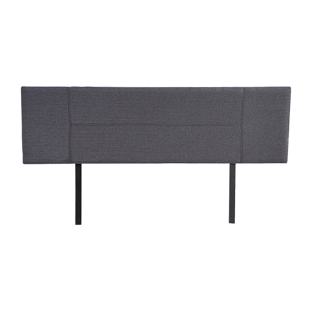 Linen Fabric King Bed Headboard Bedhead - Grey