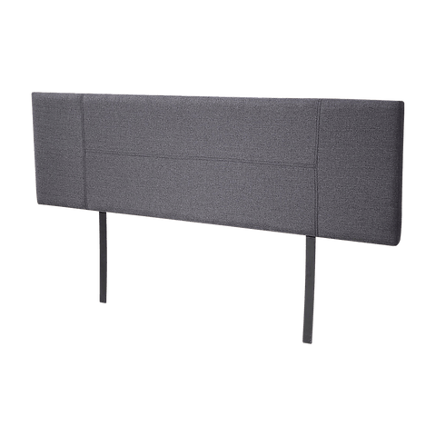 Linen Fabric King Bed Headboard Bedhead - Grey