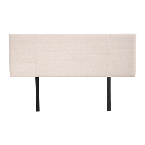 Linen Fabric Queen Bed Headboard Bedhead - Beige