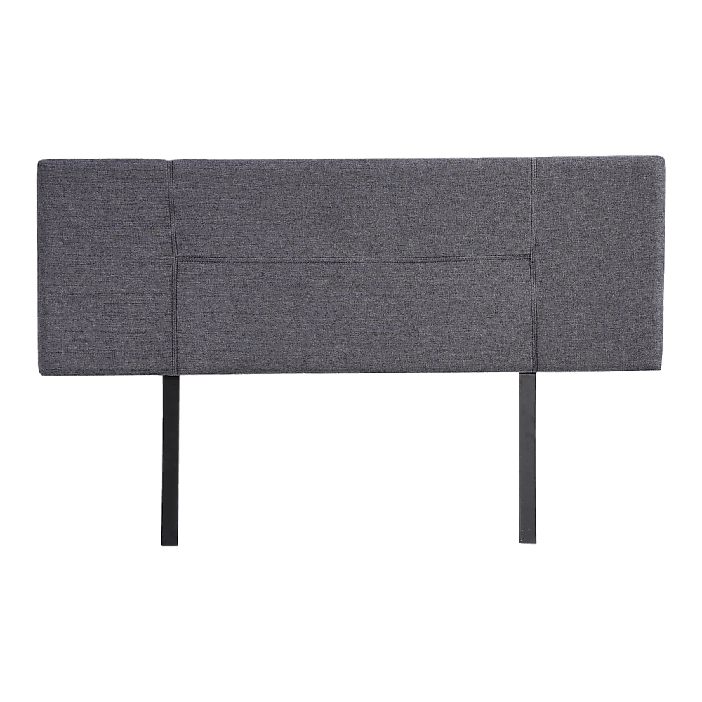 Linen Fabric Queen Bed Headboard Bedhead - Grey