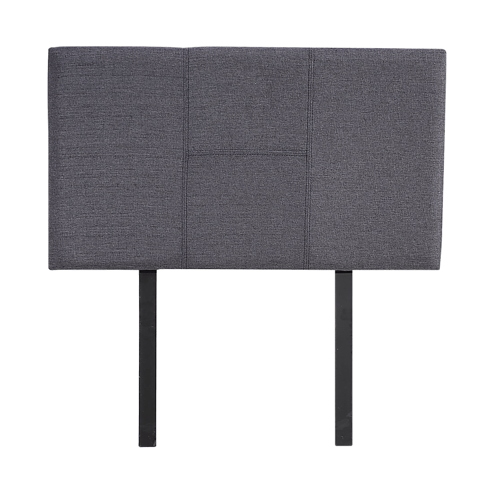 Linen Fabric Single Bed Headboard Bedhead - Grey