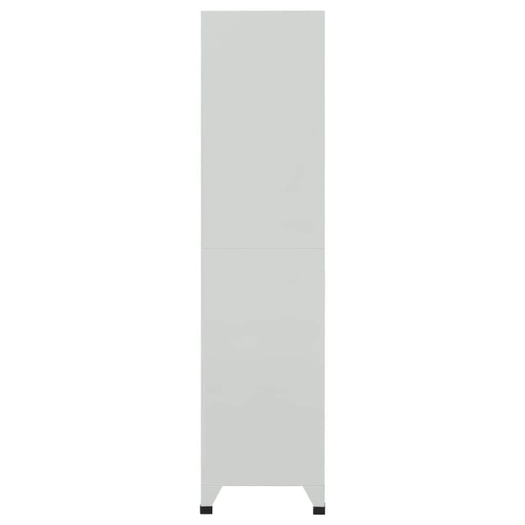 Locker Cabinet with 6 Compartments Steel Grey
