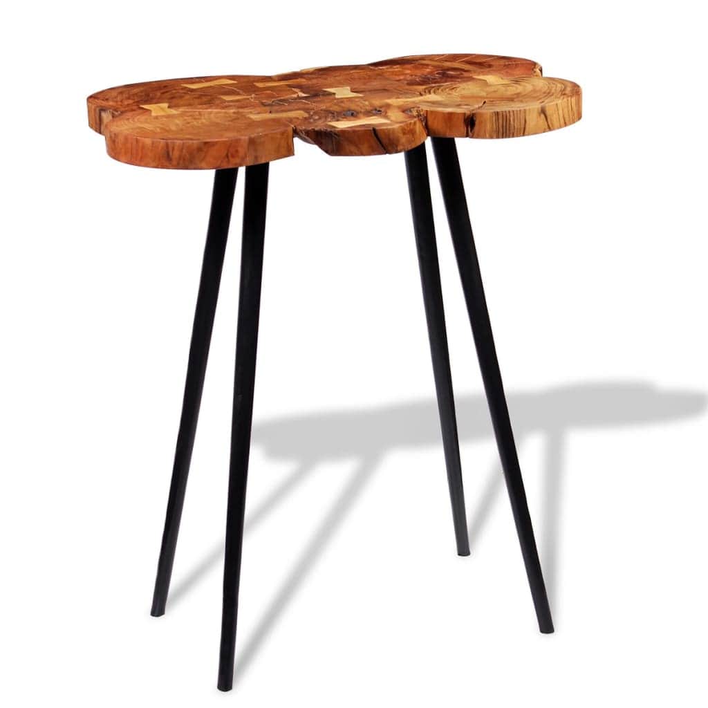 Log Bar Table Solid Acacia Wood