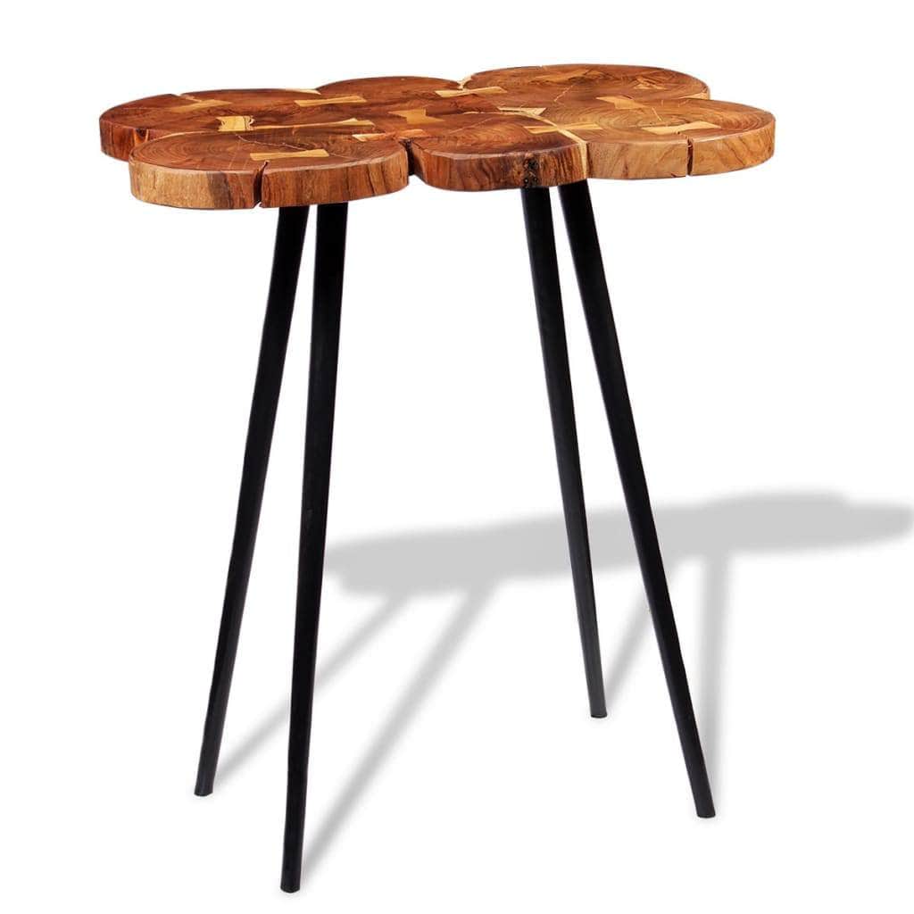 Log Bar Table Solid Acacia Wood