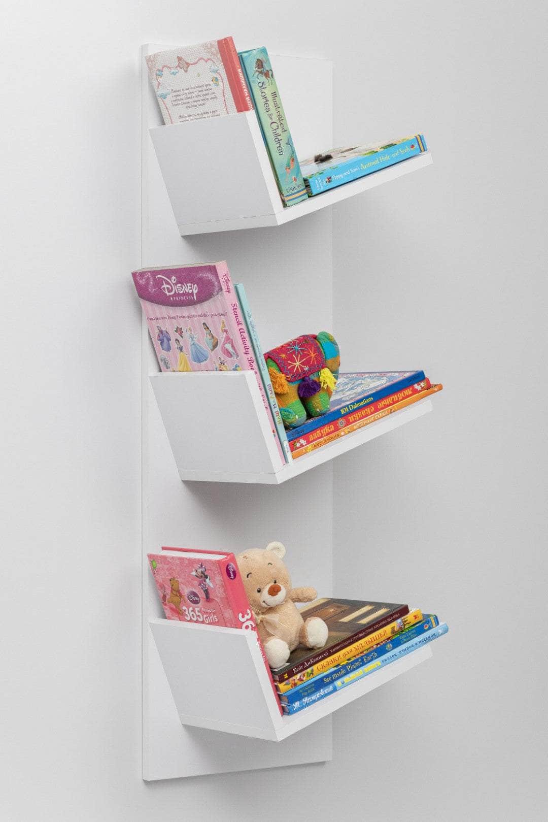 London Display Shelf - Natural Oak/White