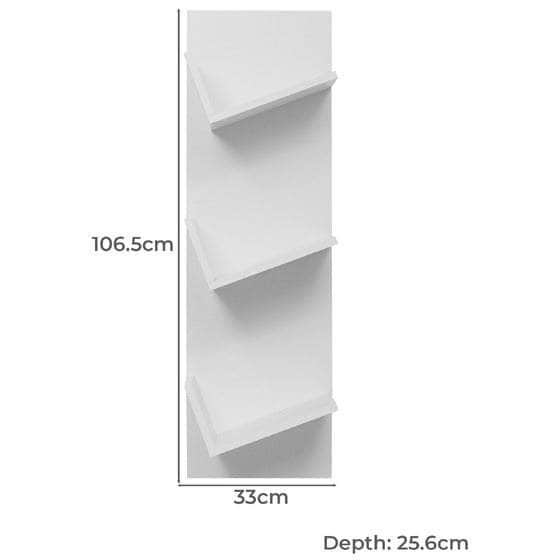 London Display Shelf - Natural Oak/White