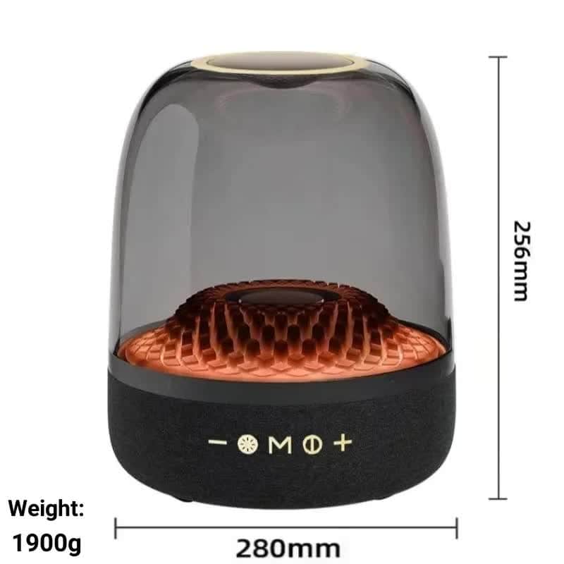 LP90 Black 360° Bluetooth Home Theater Speaker - LED Light