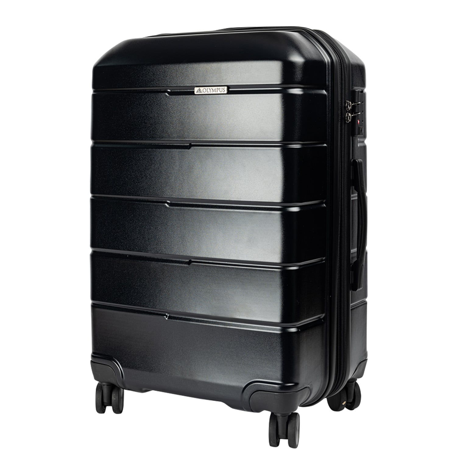 Hard Shell Suitcase 20in Black 38x23x55cm