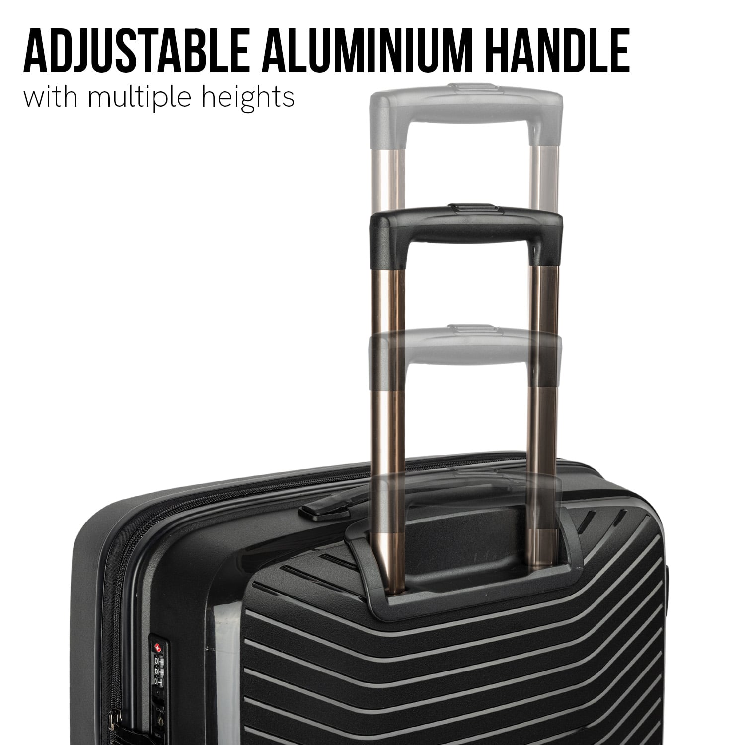 Black suitcase 44x27x66cm, view 6