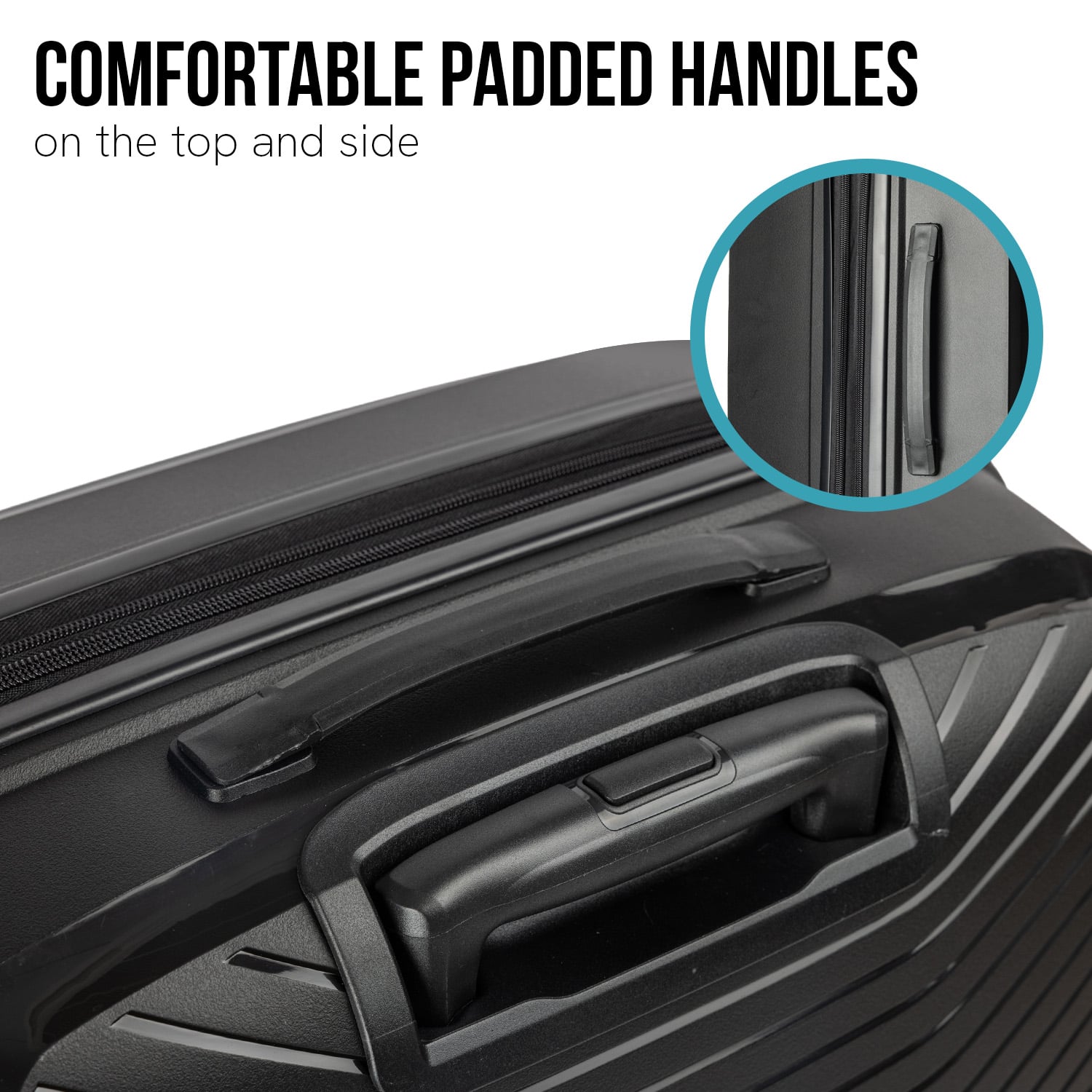 Black suitcase 44x27x66cm, view 8