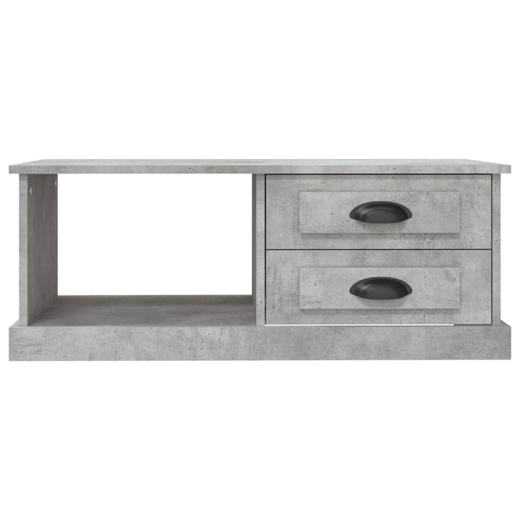 Luminous Minimalism: White Engineered Wood Coffee Table