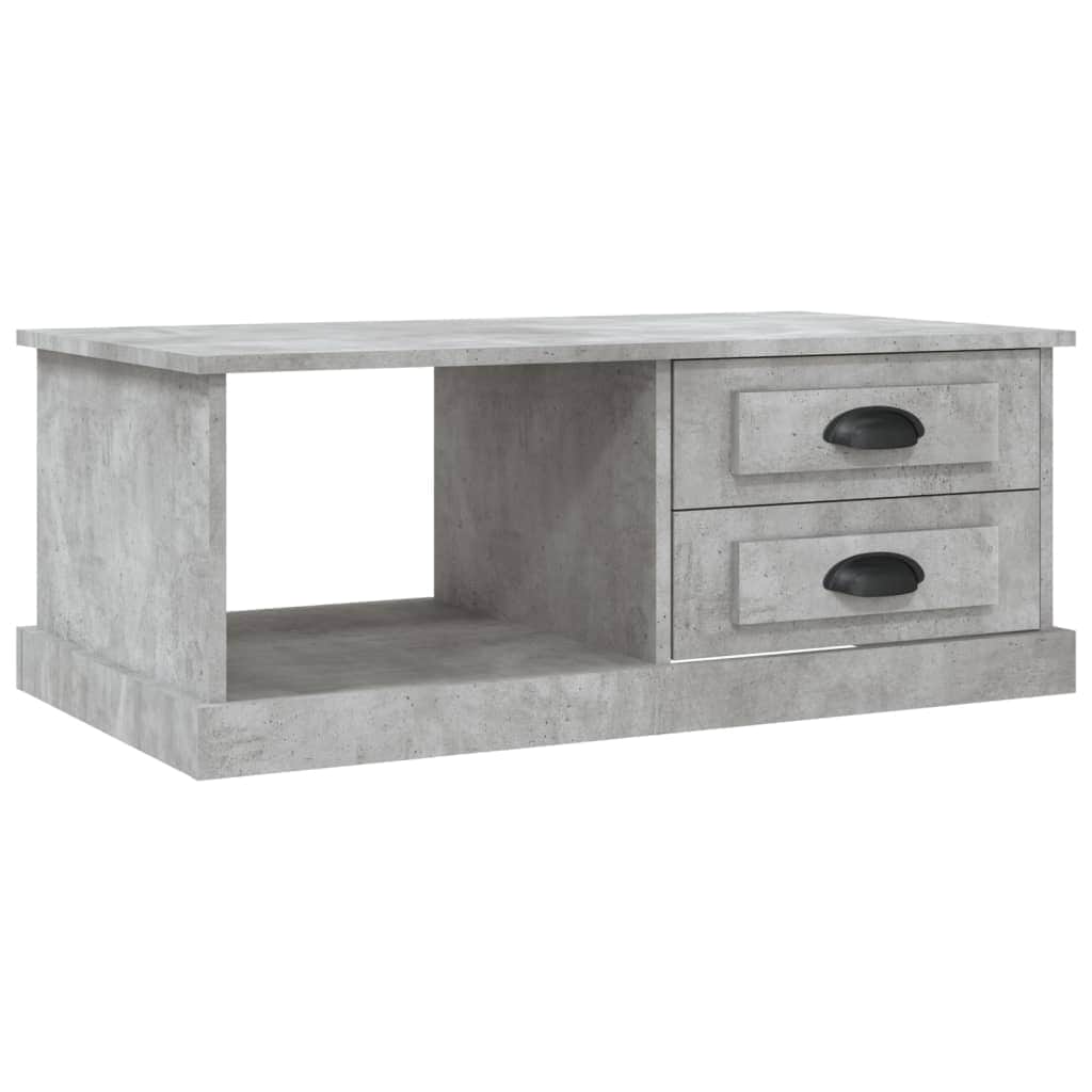 Luminous Minimalism: White Engineered Wood Coffee Table