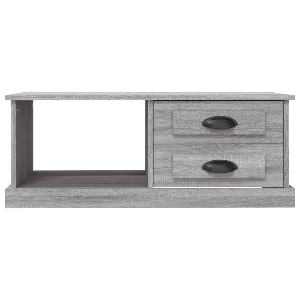 Luminous Minimalism: White Engineered Wood Coffee Table