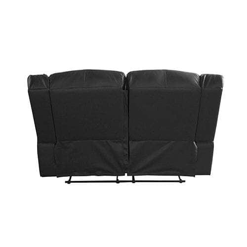 Luxurious Recliner Pu Leather 2R sofa-Black