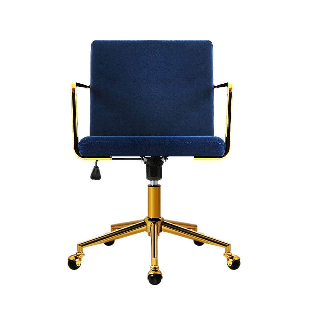 Luxurious Velvet Office Chair Executive Computer Chairs-Royal blue