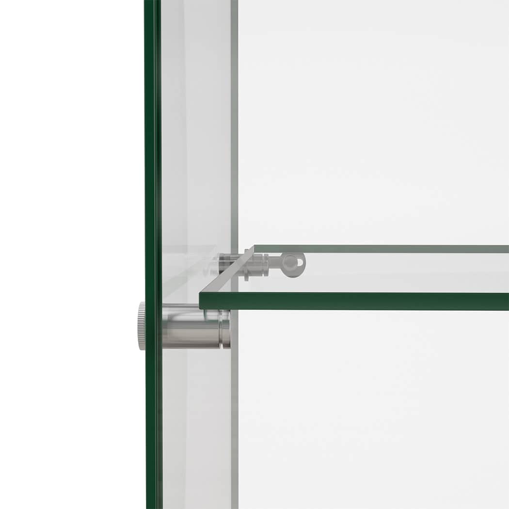 Luxury 169cm Tall Glass Display Cabinet 4 Tier  Scandi Inspired