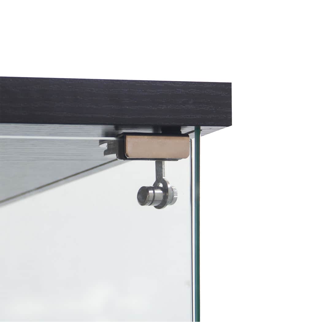 Luxury 169cm Tall Glass Display Cabinet 4 Tier  Scandi Inspired